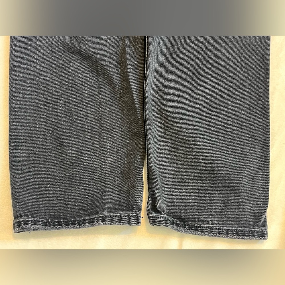 American Eagle Mom Jeans Relaxed Distressed Women’s Black Jeans Size 6 - Picture 12 of 16